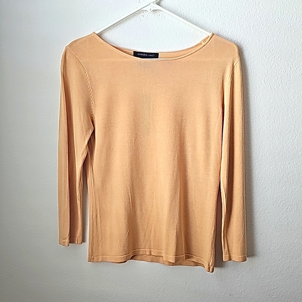 NWT Amanda Vinci Women's Long sleeves Top, Size Medium